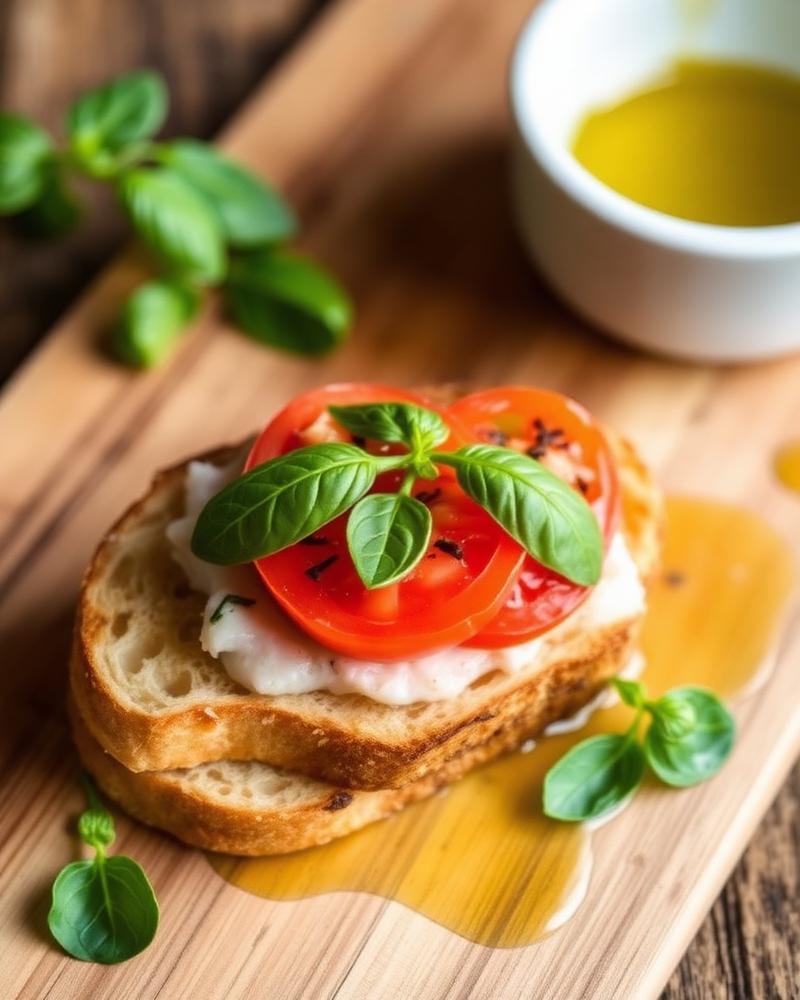Bruschetta met Tomaat en Basilicum